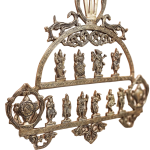 Brass Vishnu Dashavatar Sacred Symbols Wall Panel 21 Inch - Divine Art | Jaipurio